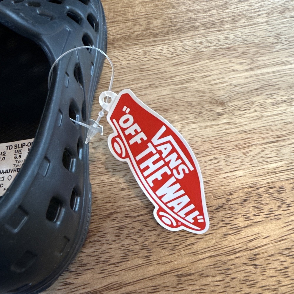 Vans Slip-On TRK Black Toddler Water Shoes VN0A4UVHBLK-US Size 7.0 NEW - Picture 10 of 12